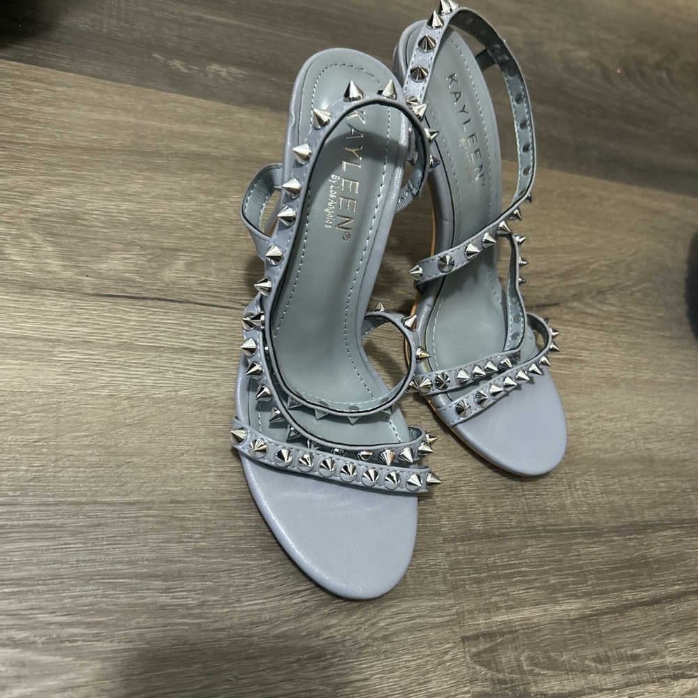 Silver Studded Heels